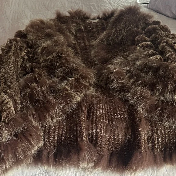 Neiman Marcus Chocolate Teddy Jacket - Picture 4 of 5